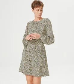 Smart & Joy Korte jurk met elastische taille en bloemenprint multicolor Discount