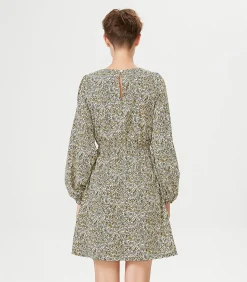 Smart & Joy Korte jurk met elastische taille en bloemenprint multicolor Discount