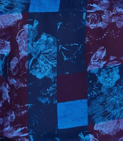 La Fée Maraboutée Korte paarse top met lange mouwprint violet Outlet