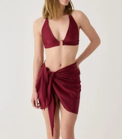 Laura By Janine Robin Korte pareo Venus darkRed Sale