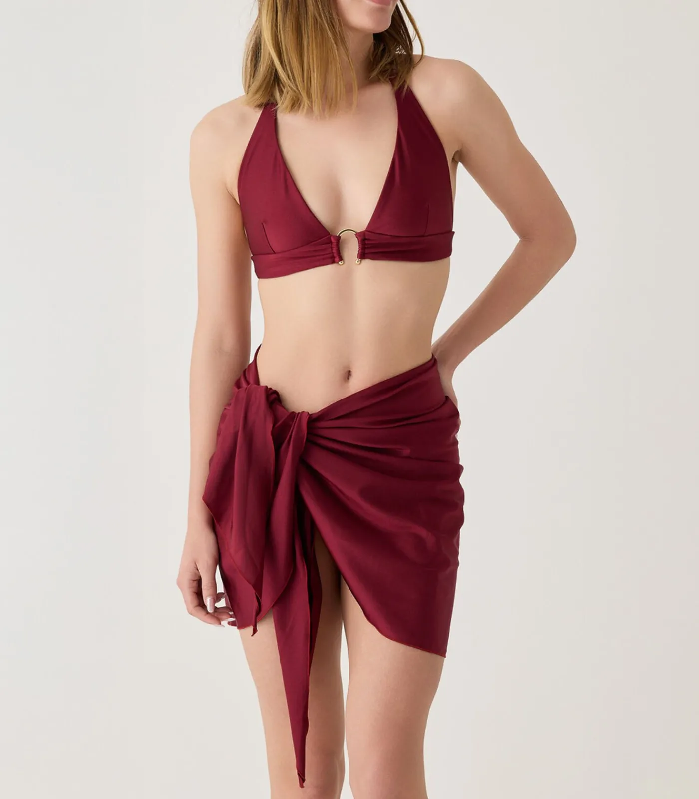 Laura By Janine Robin Korte pareo Venus darkRed Sale