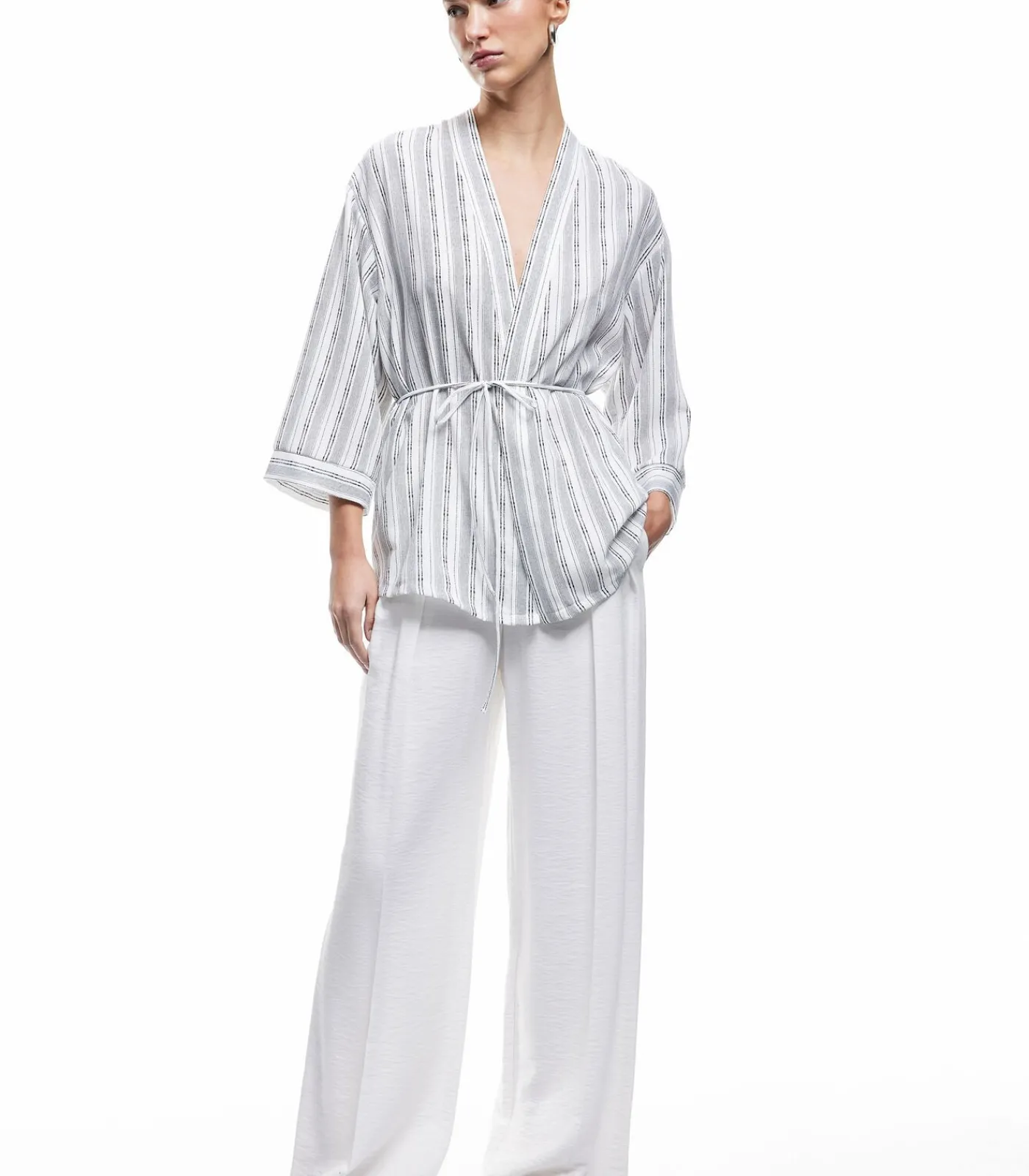 Koton Belted Kimono black Clearance