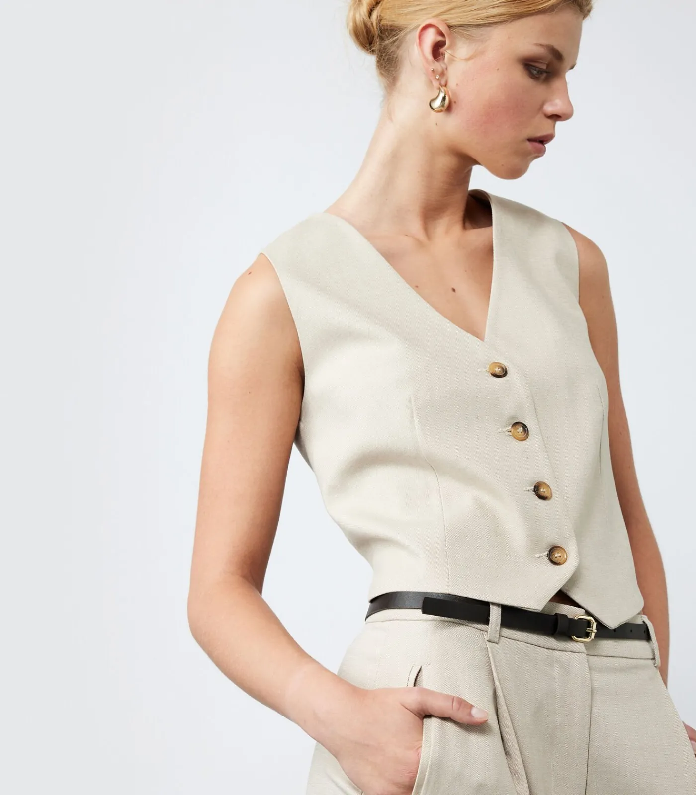 Koton Blazer Vest beige Online