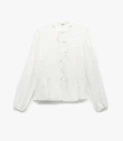 Koton Buttoned Blouse white Outlet