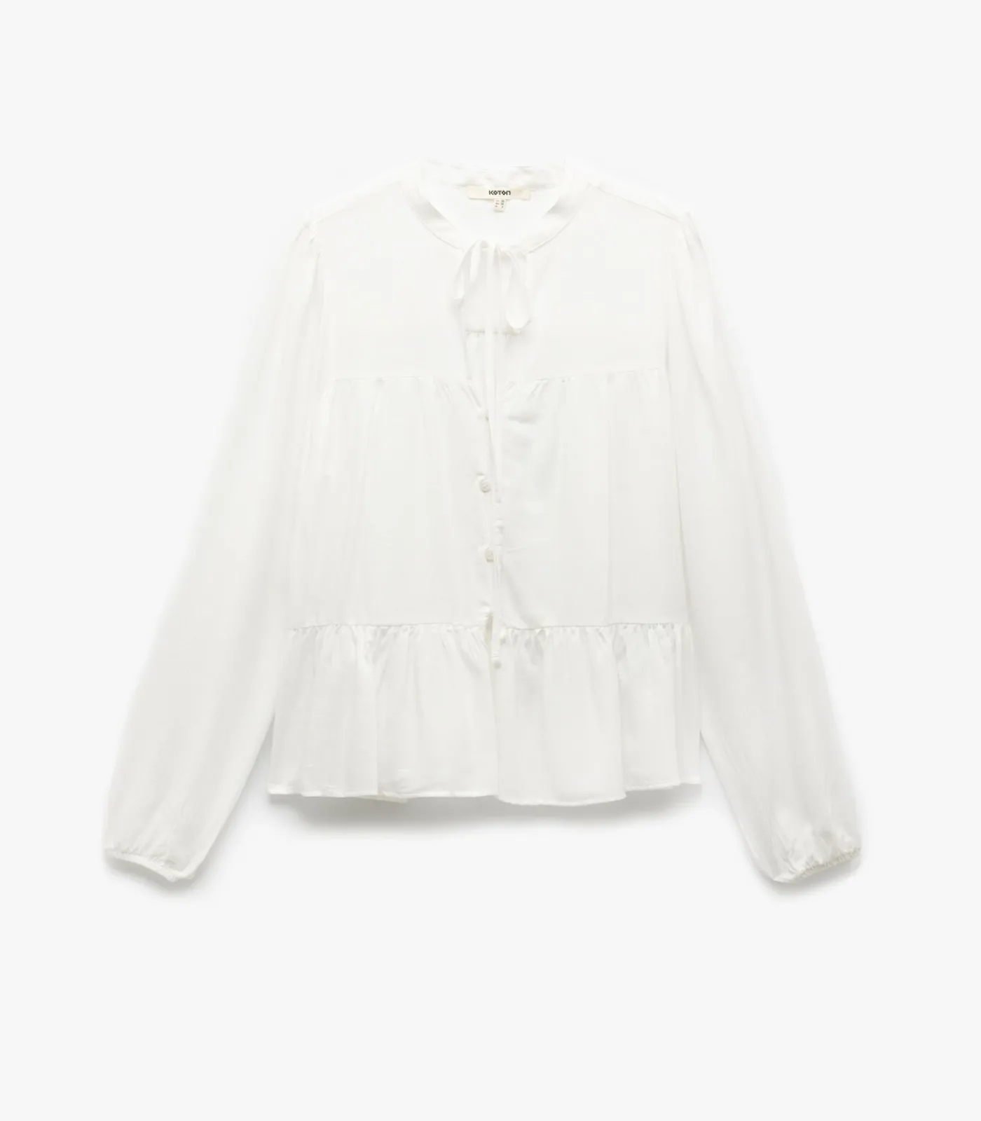 Koton Buttoned Blouse white Outlet