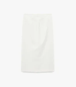 Koton Buttoned Column Skirt white Sale