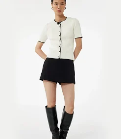 Koton Buttoned Knit Cardigan white Outlet