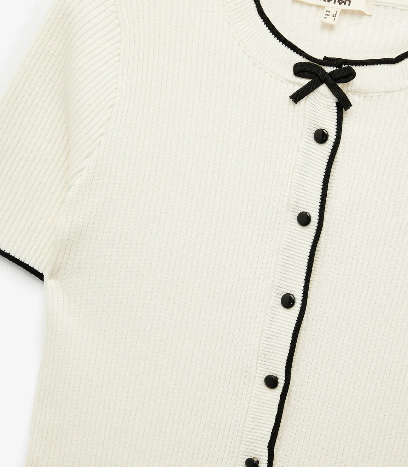 Koton Buttoned Knit Cardigan white Outlet