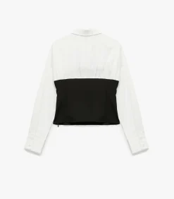 Koton Corset Detail Shirt white Outlet