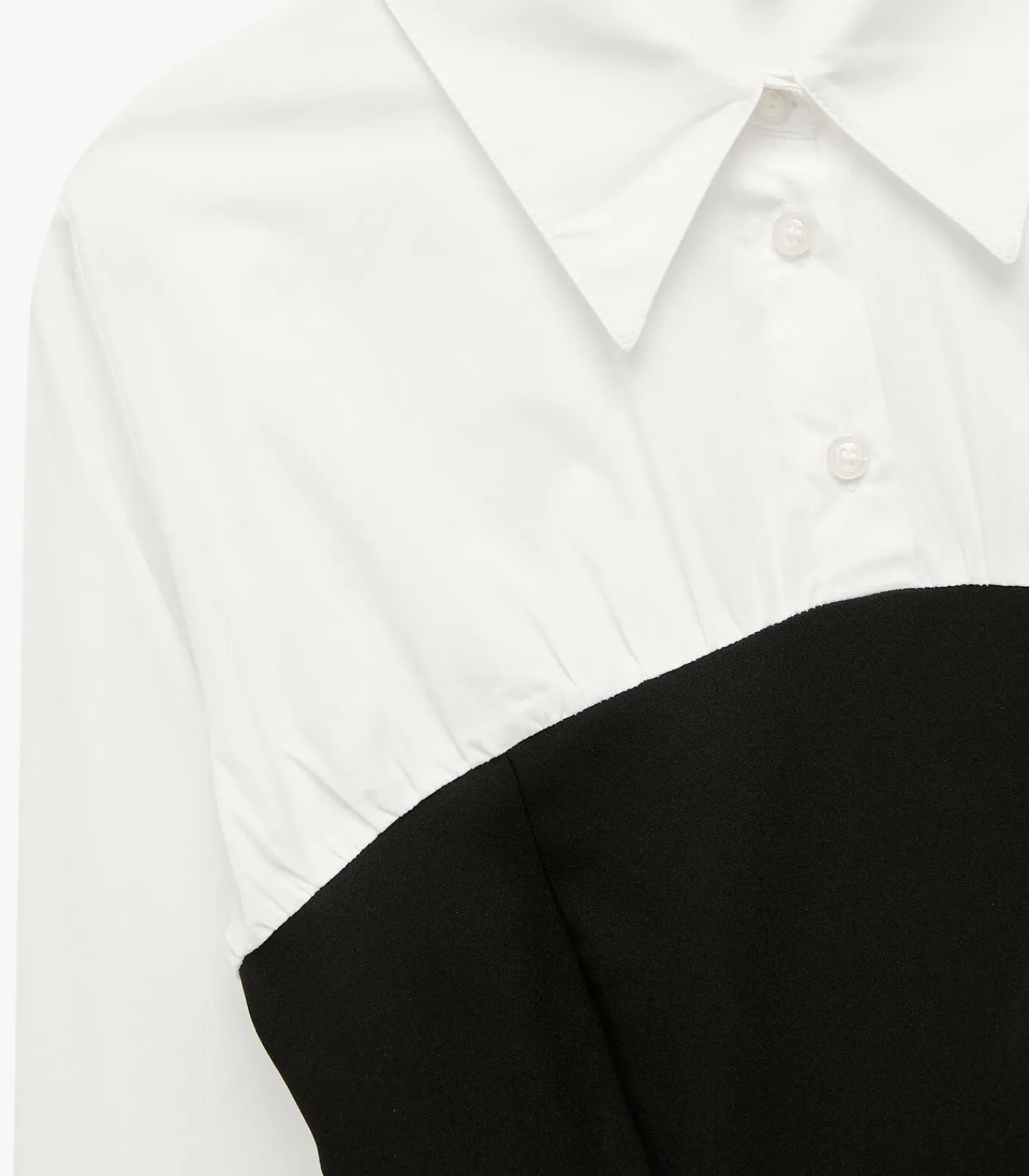 Koton Corset Detail Shirt white Outlet