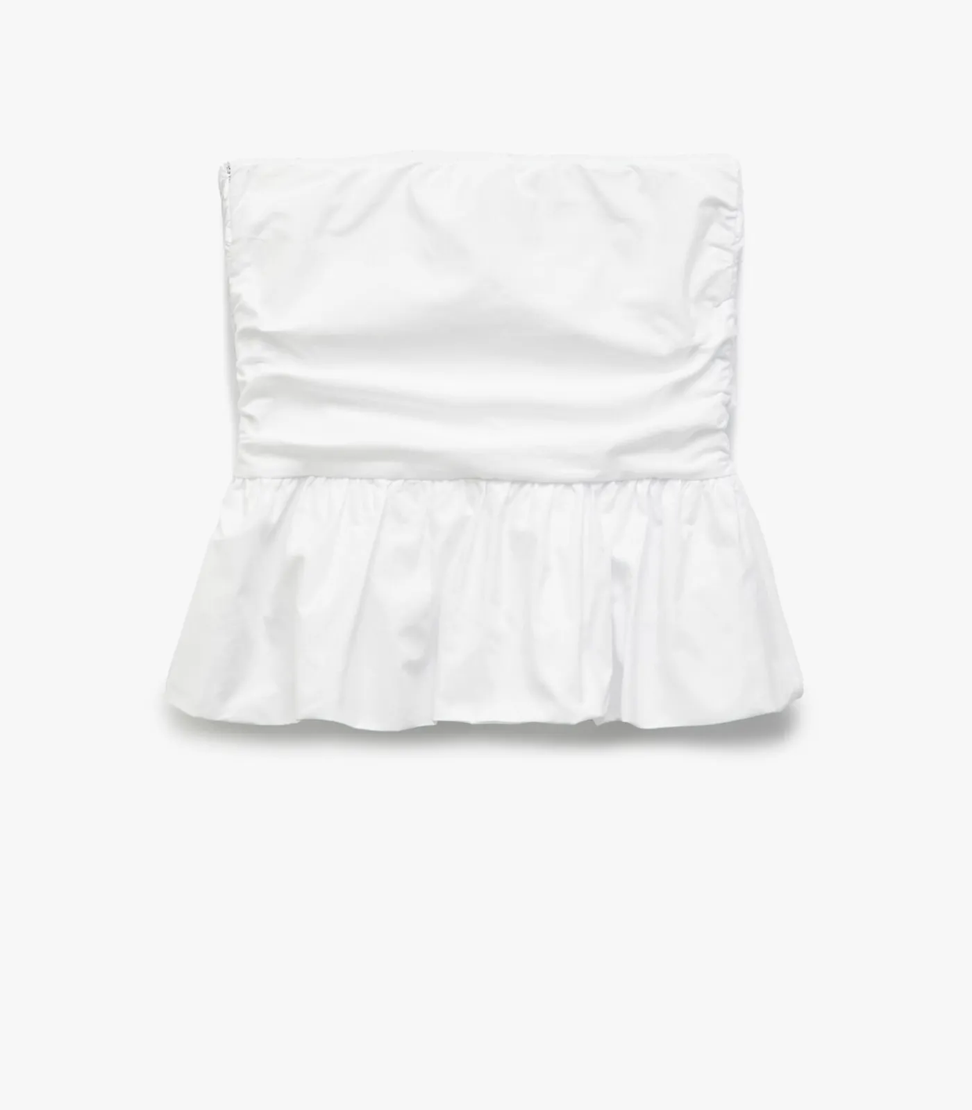 Koton Cotton Crop Blouse white Discount
