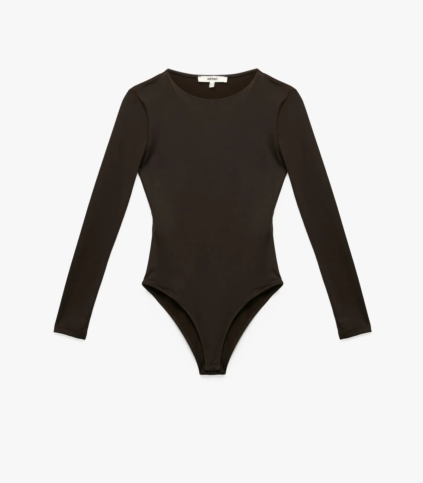 Koton Crew Neck Bodysuit brown Best