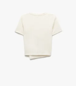 Koton Crew Neck T-Shirt white Discount