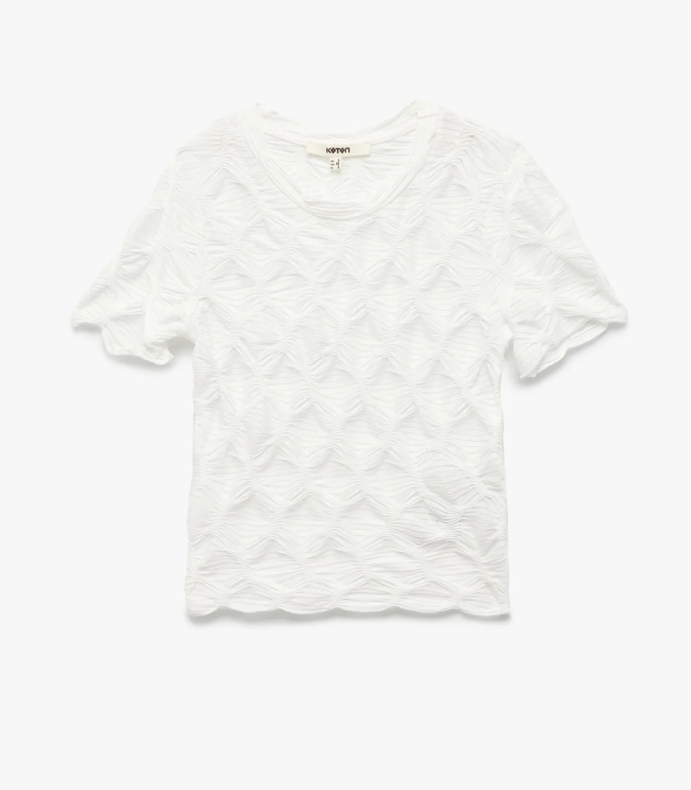 Koton Crew Neck T-Shirt white New