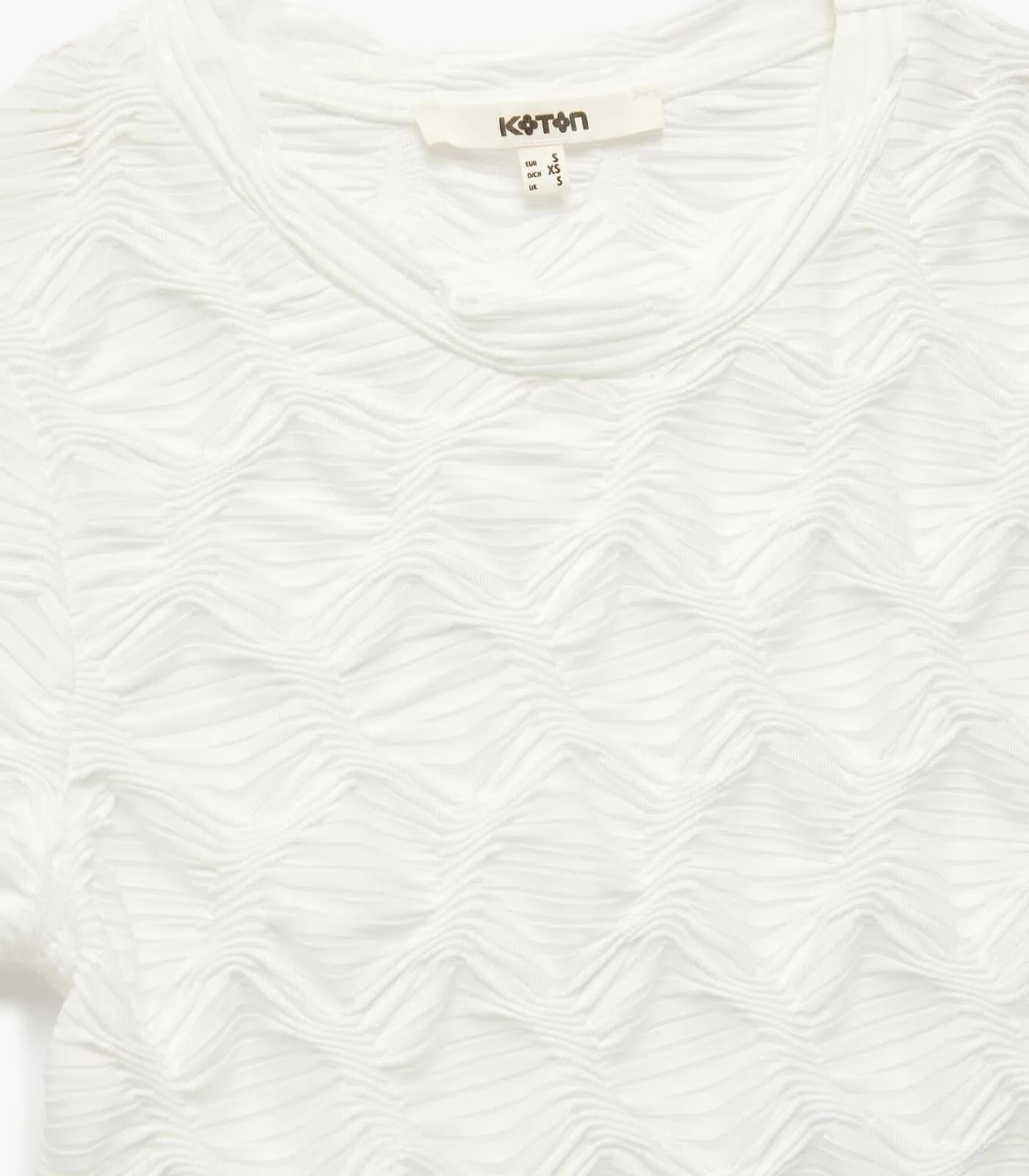 Koton Crew Neck T-Shirt white New