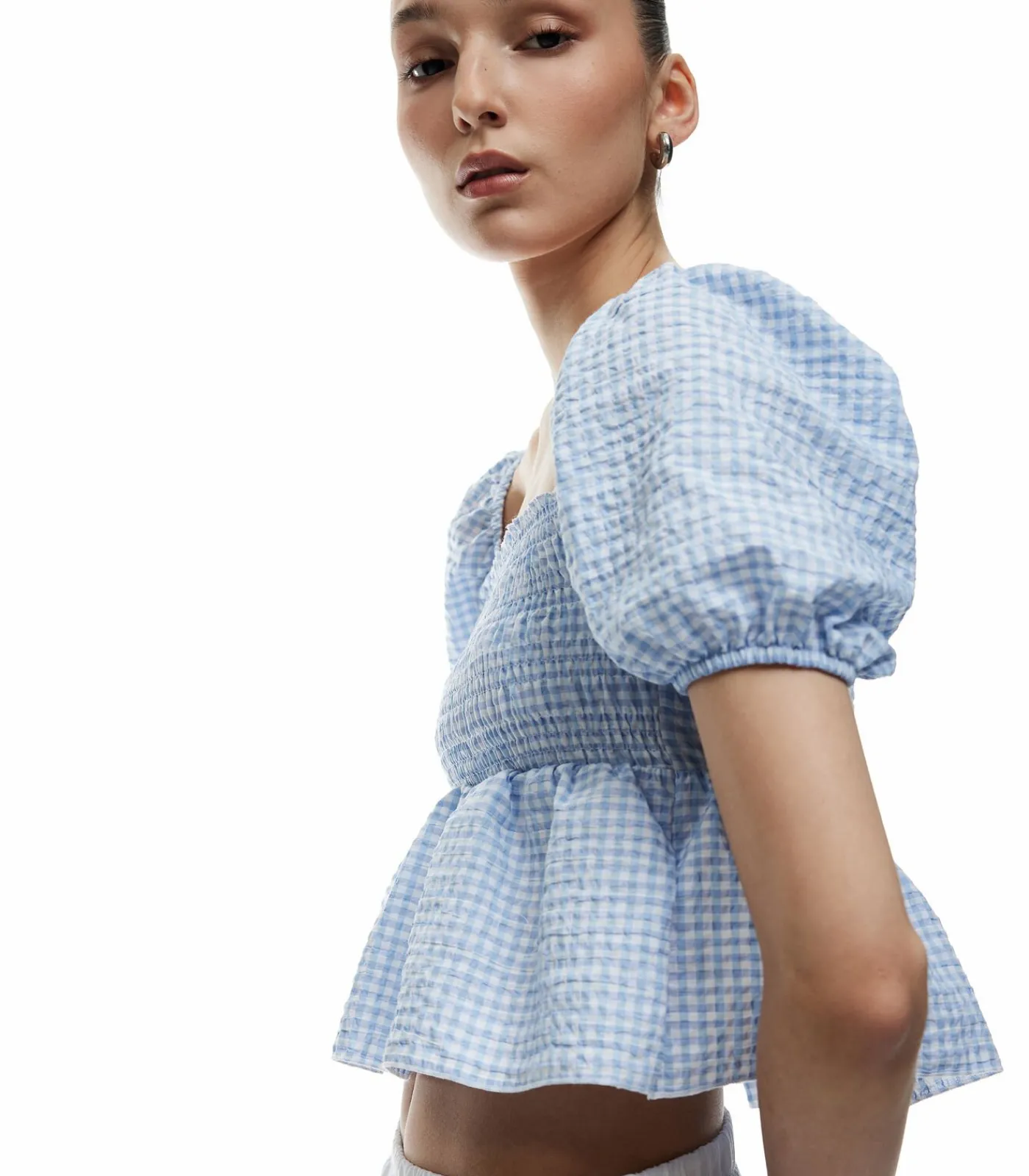 Koton Crop Blouse blue New