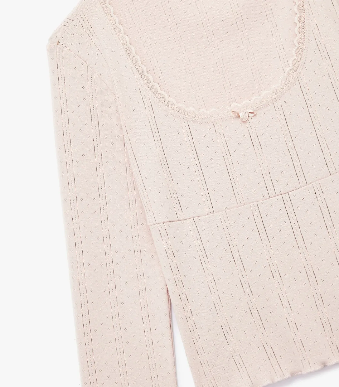 Koton Crop Pajama Top lilac Hot