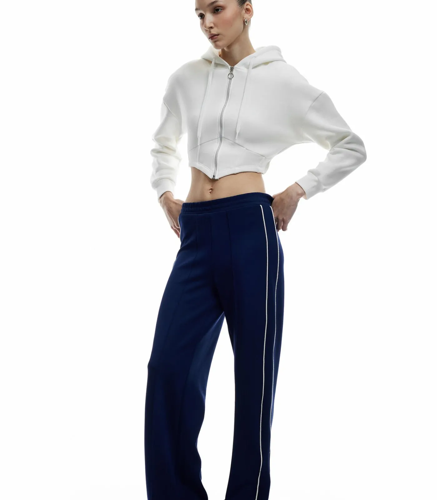 Koton Crop Sweatshirt white Best