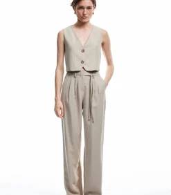 Koton Culotte Fabric Trousers brown Outlet