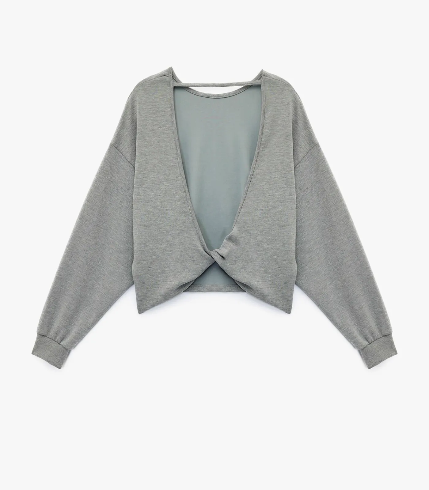 Koton Cut-Out Detail Sweatshirt antraciteGrey Online