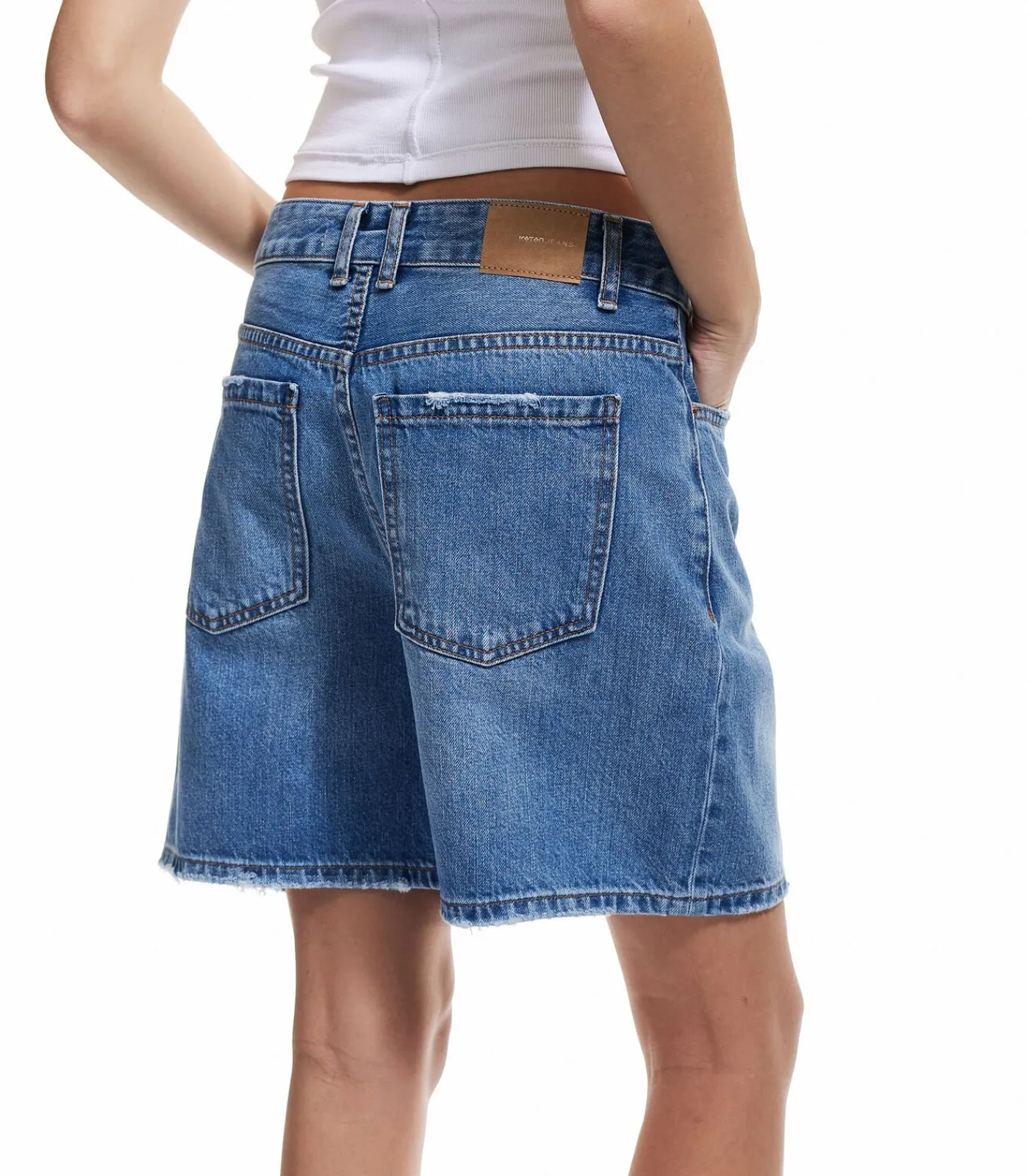Koton Denim Shorts Indigo New