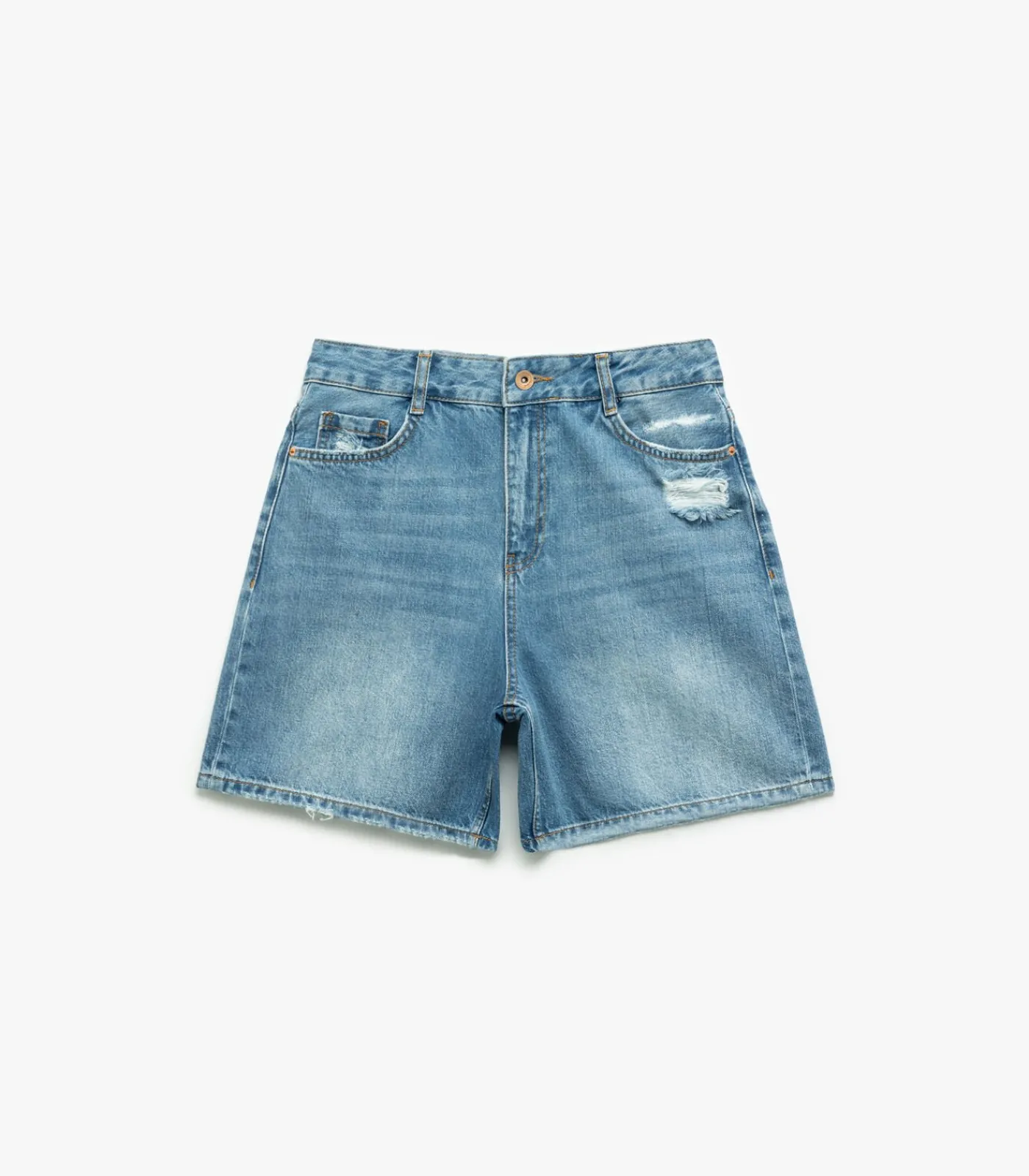 Koton Denim Shorts Indigo New