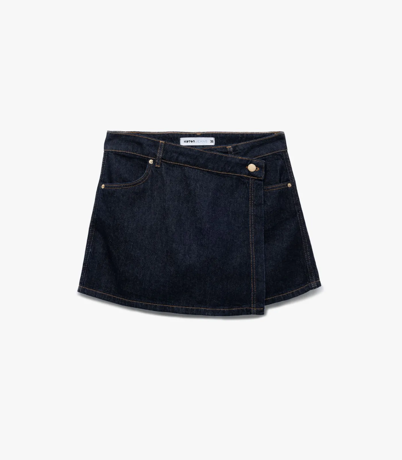 Koton Denim Skort Indigo Discount
