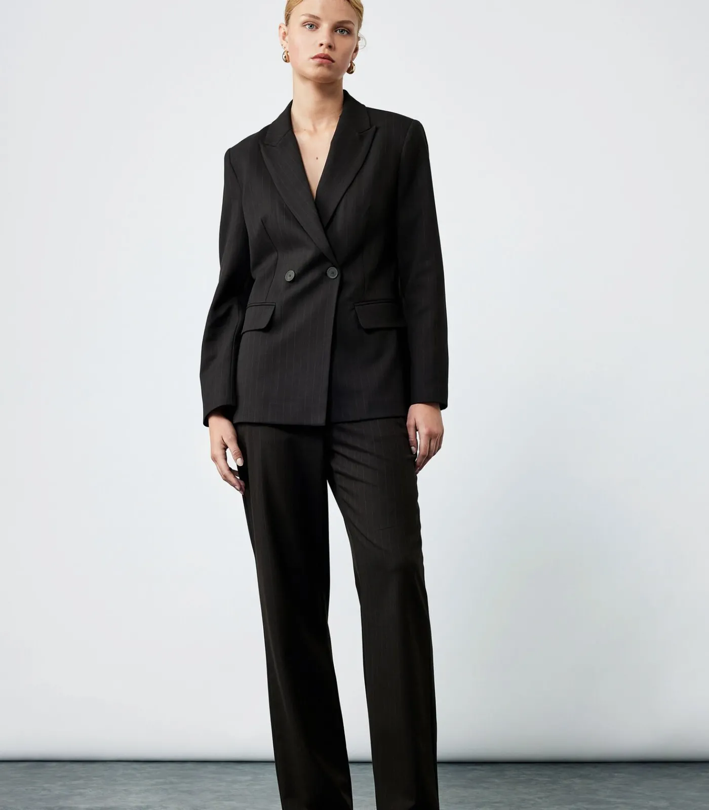 Koton Double Breasted Blazer Jacket brown Outlet