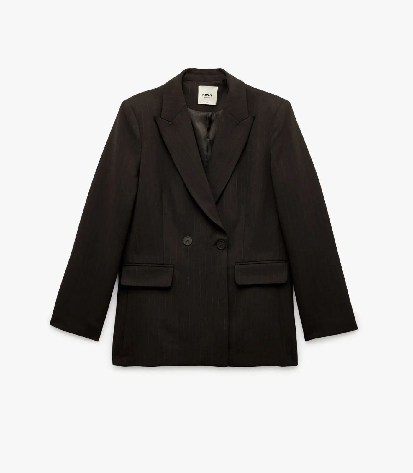 Koton Double Breasted Blazer Jacket brown Outlet