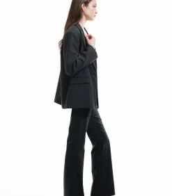 Koton Flared Suit Pants antraciteGrey Hot