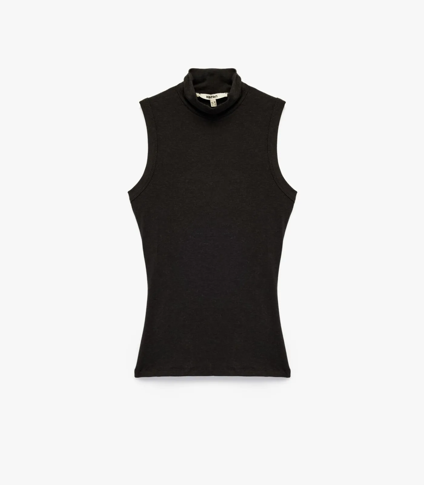 Koton High Neck Sleeveless Bodysuit brown Clearance