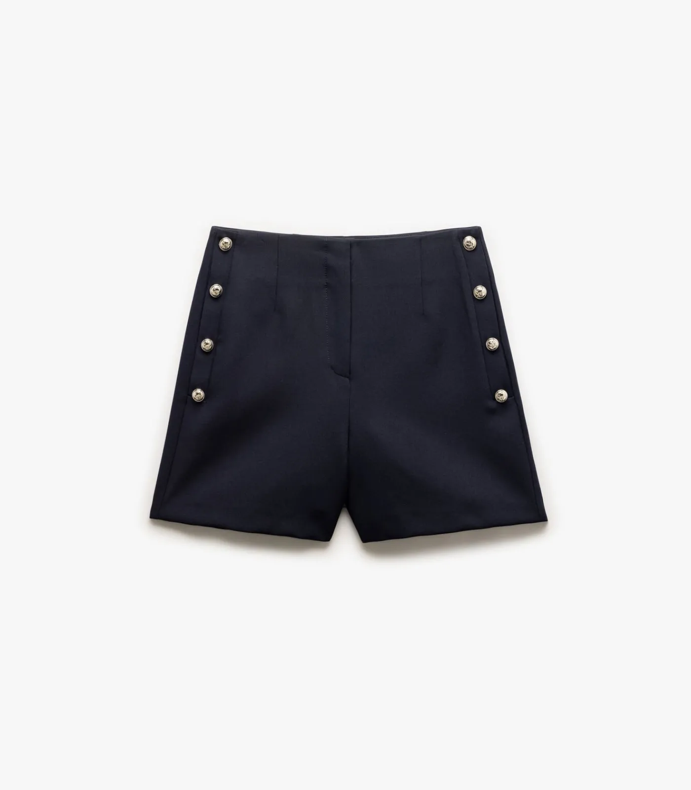 Koton High-Rise Mini Shorts navyBlue Discount