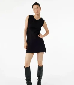 Koton Knit Mini Dress black Outlet