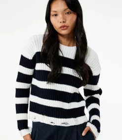 Koton Knit Sweater white Clearance