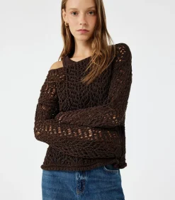 Koton Lacy Sweater brown Clearance
