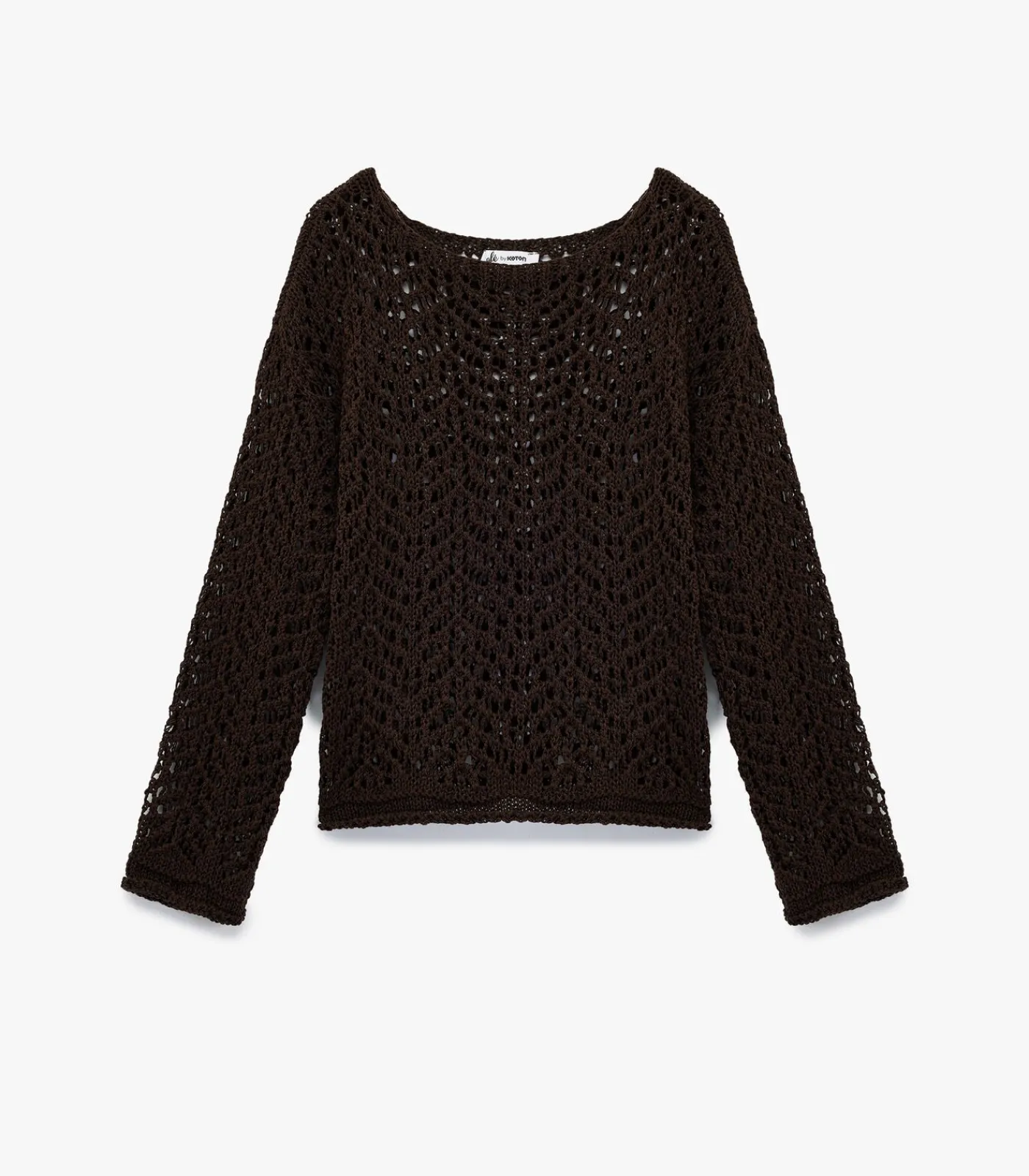 Koton Lacy Sweater brown Clearance
