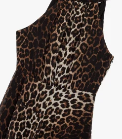 Koton Leopard Printed Dress beige Sale