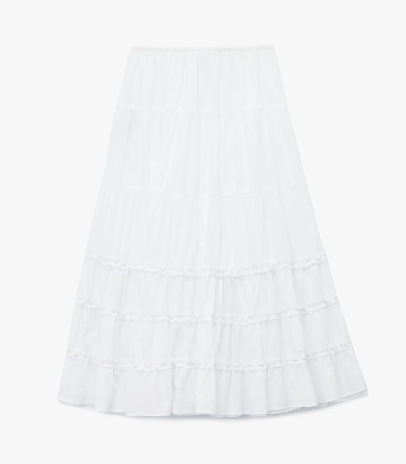 Koton Maxi Skirt white Clearance