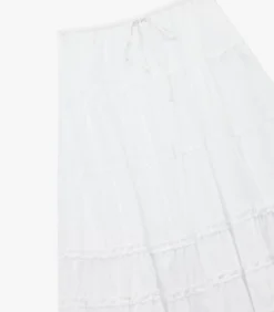 Koton Maxi Skirt white Clearance