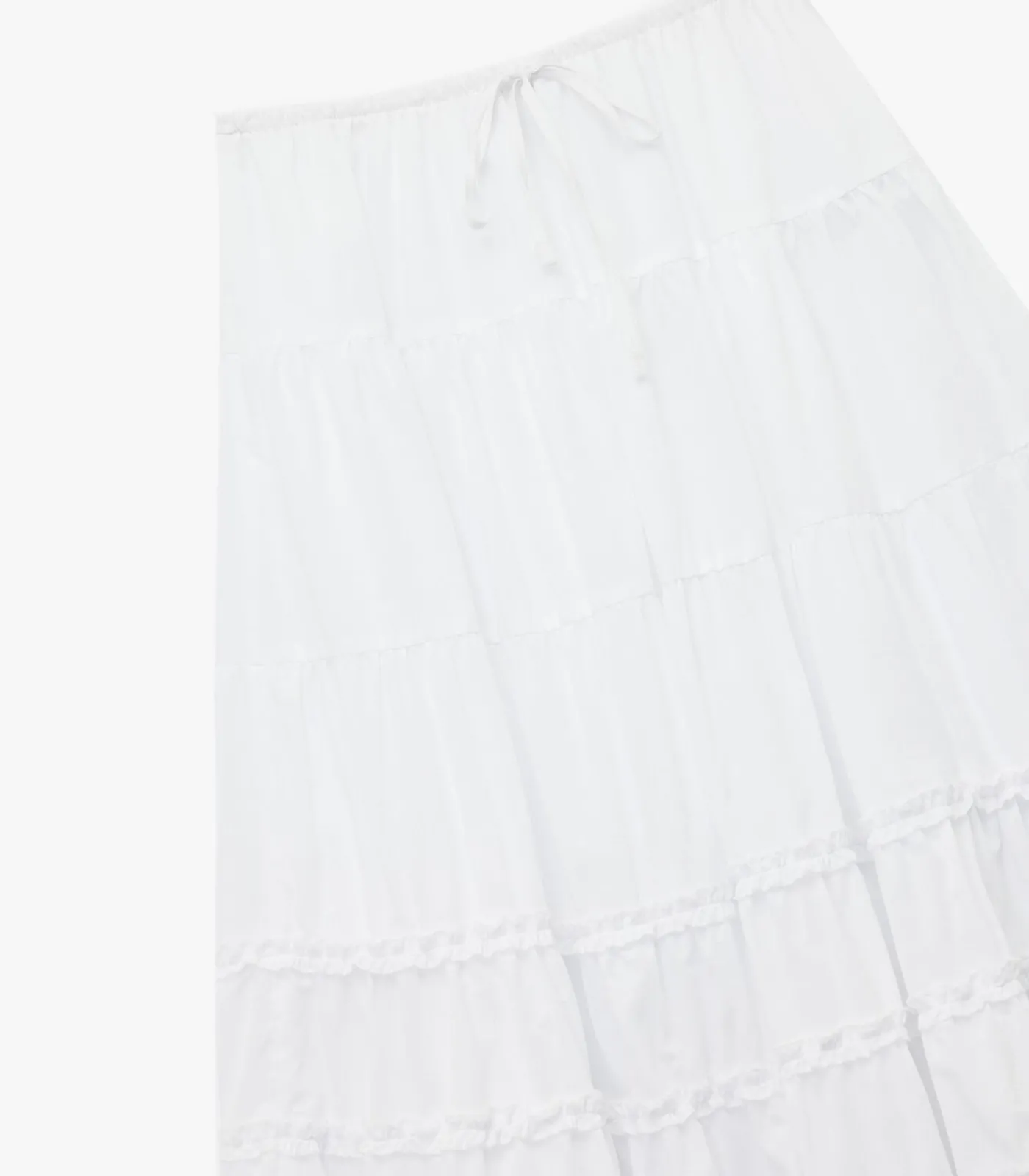 Koton Maxi Skirt white Clearance