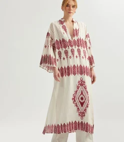 Koton Maxi Viscose Dress bordeaux Online