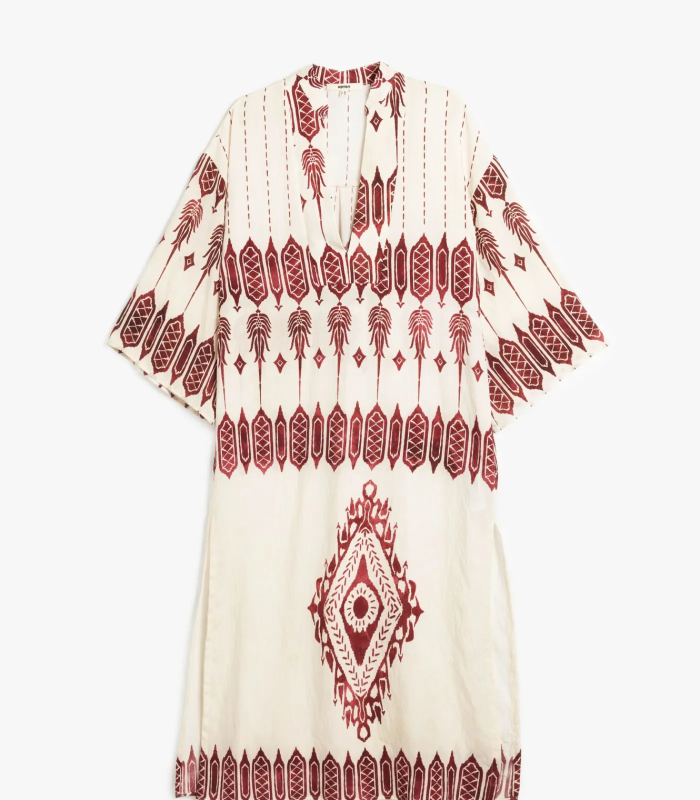 Koton Maxi Viscose Dress bordeaux Online