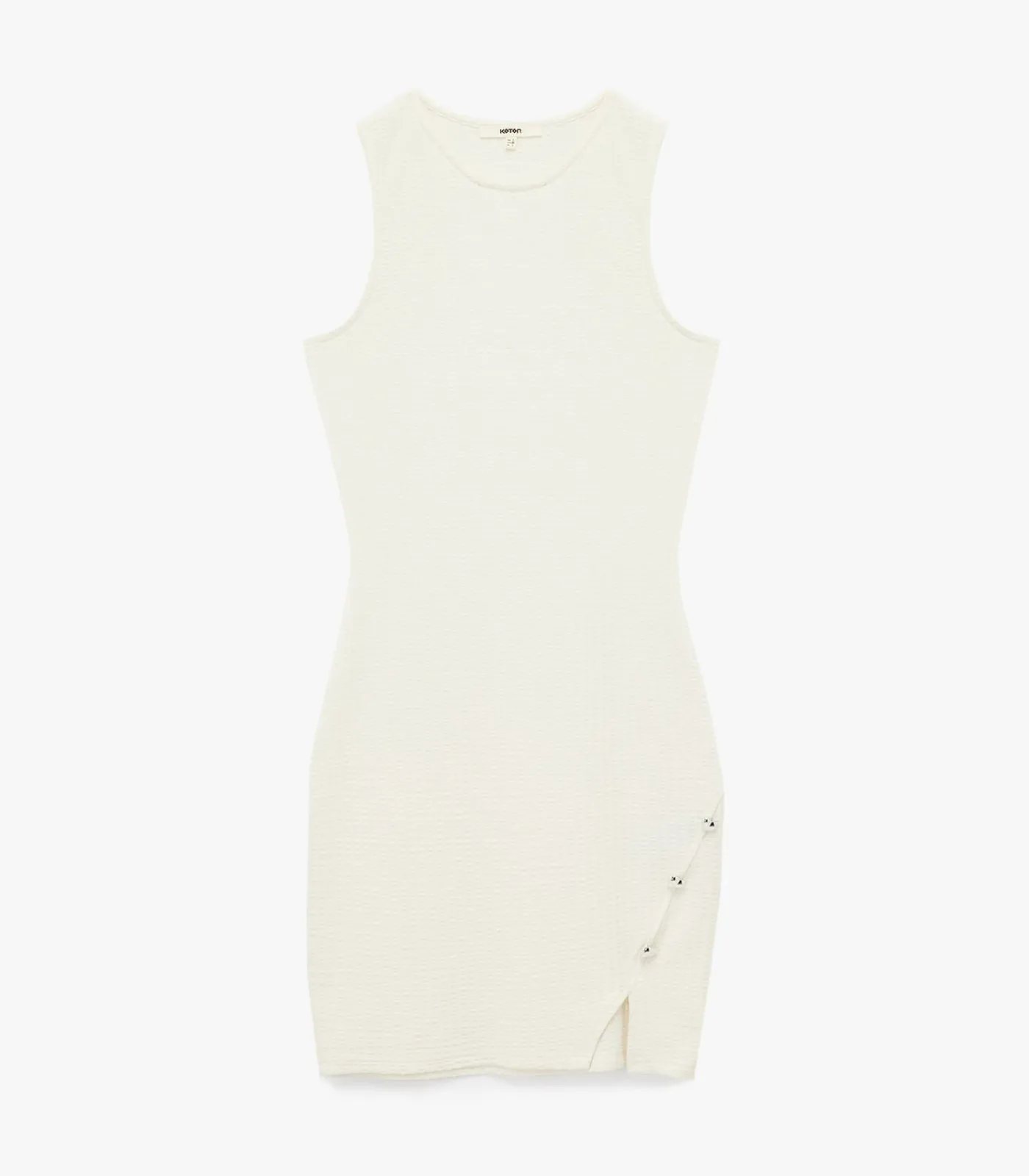 Koton Mini Bodycon Dress white Hot