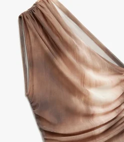 Koton One Shoulder Blouse brown Sale