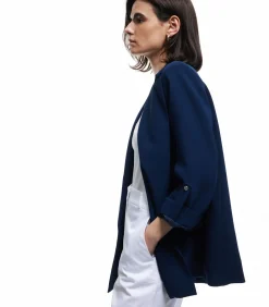 Koton Oversize Blazer Jacket navyBlue Hot