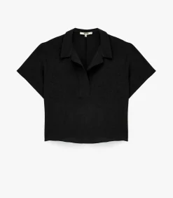 Koton Polo Neck T-Shirt black Online