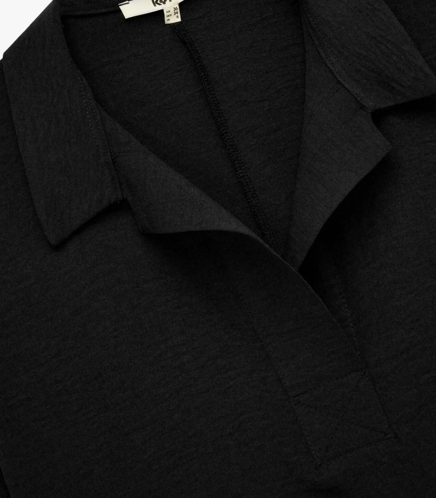 Koton Polo Neck T-Shirt black Online