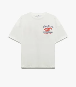 Koton Printed T-Shirt white Outlet