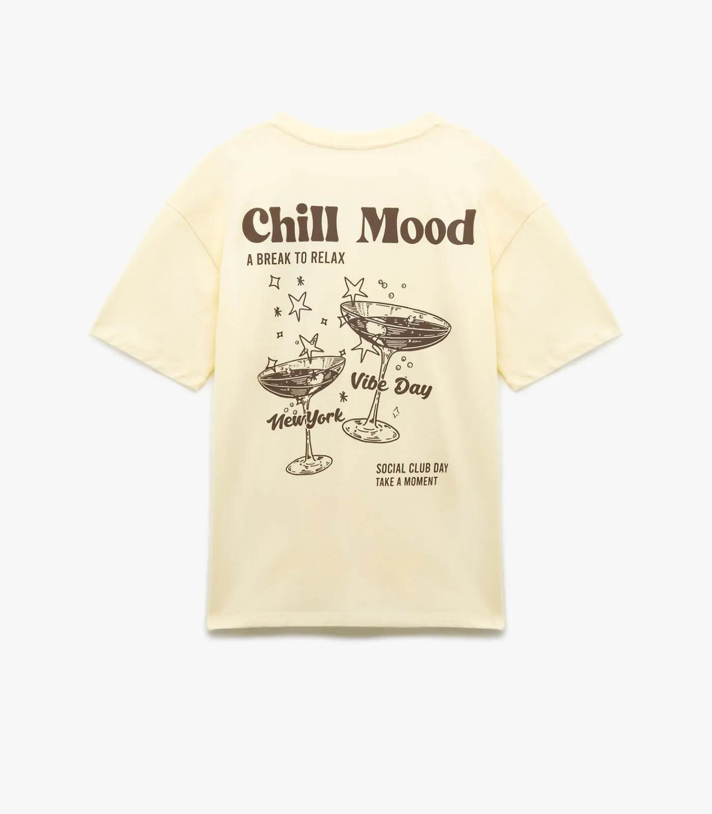 Koton Printed T-Shirt yellow Outlet