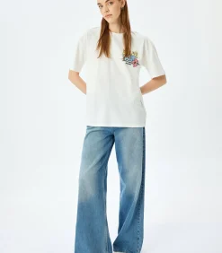 Koton Printed T-Shirt white Online